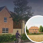 An artist's impression of a new housing estate that could be built close to Neale Wade Academy, in March.