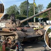 Not every day do you see a army tank in your local park