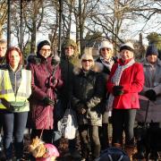 Walk leader Dee (in fluorescent vest) about to set off on a recent Wisbech Wellbeing Walk with her group