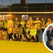 A charity football match, hosted by Neale Wade Academy, has raised over £1,000.