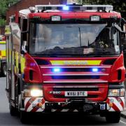 A fire crew from Wisbech was called to the fire on Middle Broad Drove at 11:52am. 