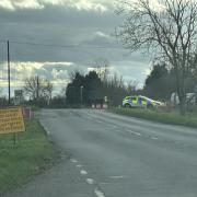 Police are searching the Forty Foot Bank after a motorist drove through the road closure and fled the scene.