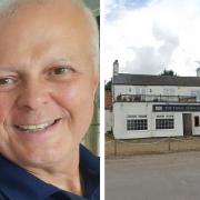 Stephen Goldspink and Three Horseshoes pub in Turves