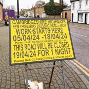 East Park Street in Chatteris, Cambridgeshire, will be closed for the night of April 19 amid work to install a pedestrian crossing.