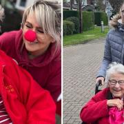 Residents and staff at Aria Court Care Home in March took on a 13.1-mile wheelchair walk to raise money for Comic Relief.