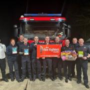 The crew at Chatteris Fire Station celebrating their win.