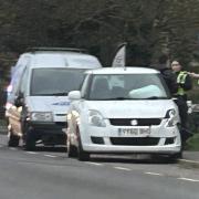 A van and a car were involved in a collision at Wisbech Road near March on April 10.