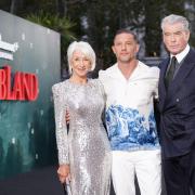 Dame Helen Mirren, Tom Hardy and Pierce Brosnan, at the Mobland season two world premiere in London (Ian West/PA)