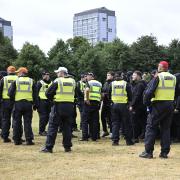 Trouble flared around Glasgow Green in late July (Lesley Martin/PA)