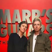 Noel Gallagher and Johnny Murr reminisced about The Smiths star’s guitar collection (Holly Murray/Christie’s Images Ltd 2026/PA)