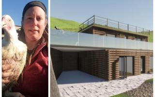 Tracey (left) and Matt Scott evolved a “dynamic business format, in the recent unprecedented times”. Enchanted Hill, a 10-acre small holding, will also now include a self-built eco-friendly, submerged home.