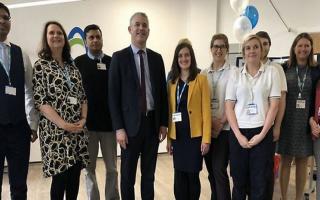 MP Steve Barclay, pictured in 2019, at the official opening of the North Cambs Hospital Wisbech redevelopment.