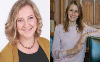 Leader of Cambridgeshire County Council, Cllr Lucy Nethsingha (L) has written a letter to the transport minister, Lucy Frazer MP (R) condemning Stagecoach\'s recent decision.