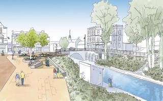 A preliminary design of what March riverside could look like after improvement works.