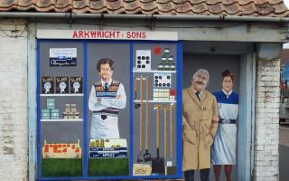 A previous Changing Views grant supported project: Arkwright & Sons mural on empty shop in Chatteris.