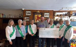 The Red Lion pub in March raised more than £1,500 for Macmillan Cancer Support
