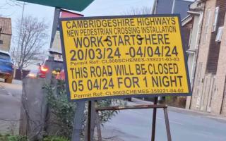 Bridge Street in Chatteris, Cambridgeshire, will be closed overnight on April 5.